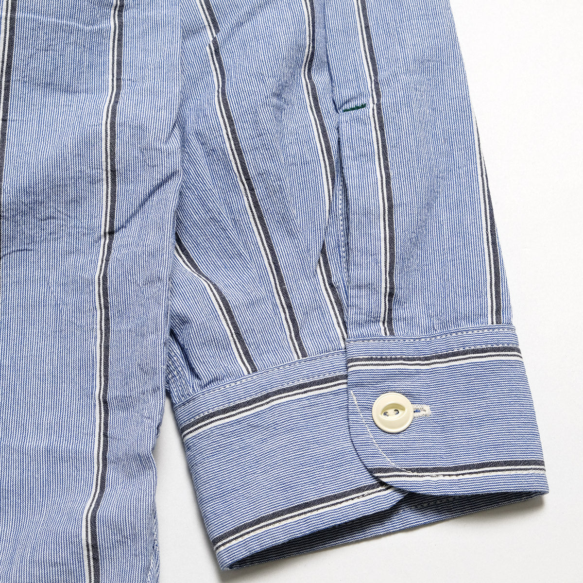 HRMさま専用scey ブラウス BURGUS PLUS - Stripe Chambray Work Shirt - Wide Silhouette - HBP