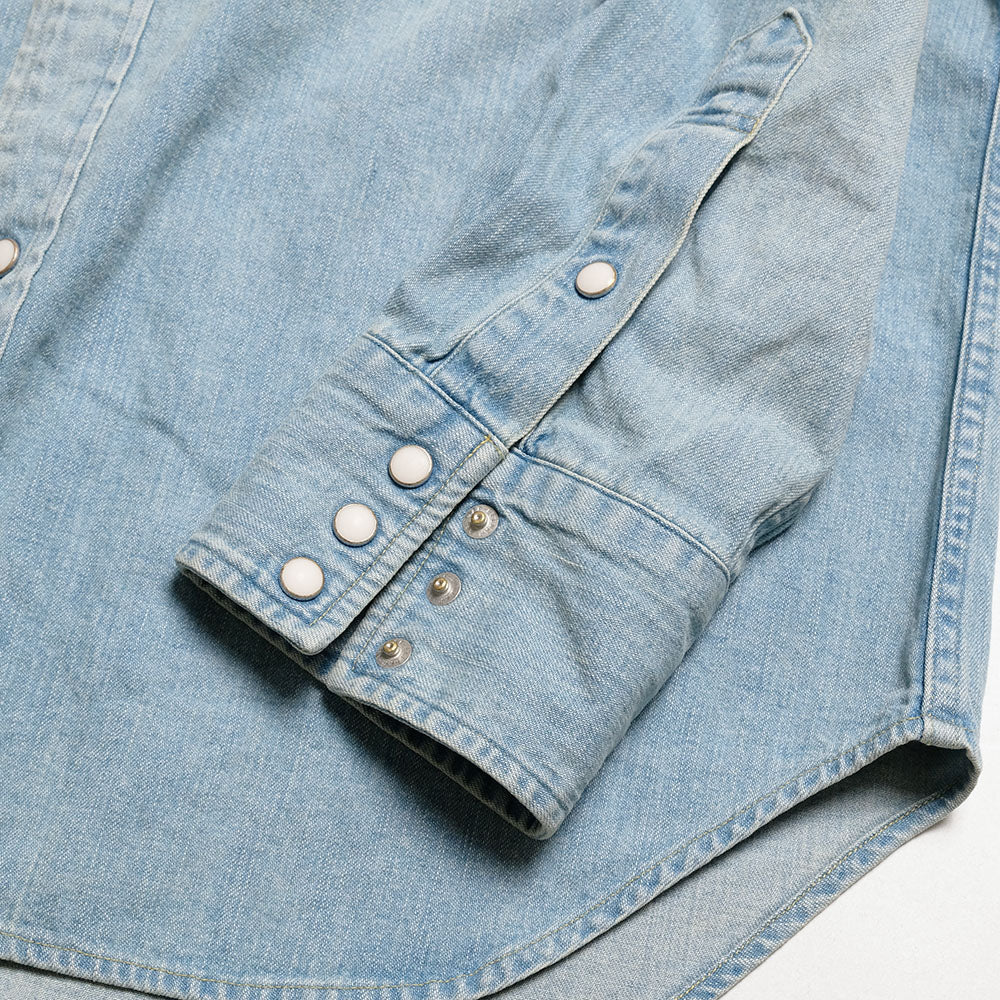 BURGUS PLUS - 8oz Denim Western Shirt - Super Light Used - HBP-301WS-SLU