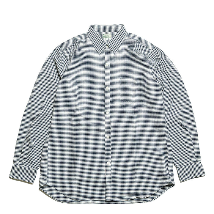 BURGUS PLUS - Gingham Plaid BD Shirt - HBP-303B-NV