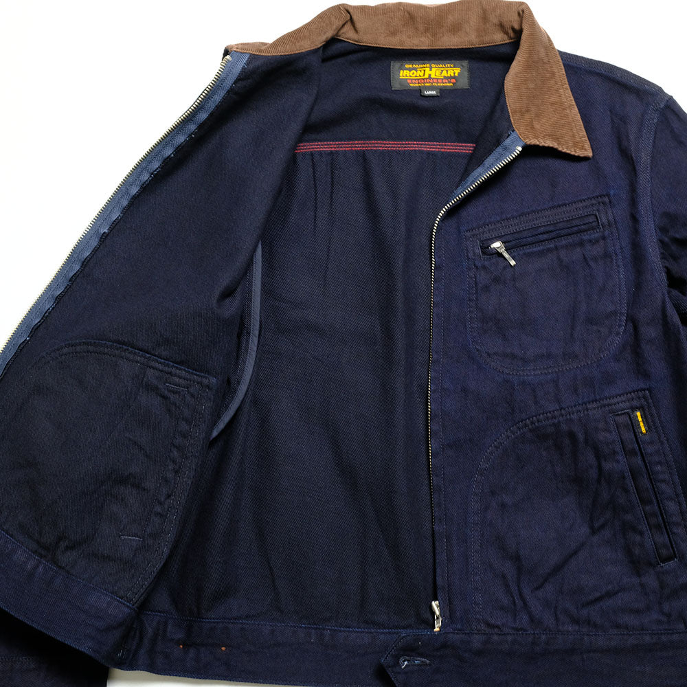 IRON HEART - INDIGO CALZE WORK JACKET - IHJ-143