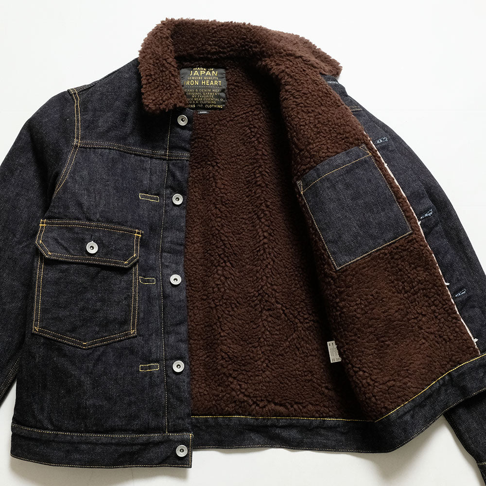 IRON HEART - 16oz SELVEDGE DENIM FLEECE LINED TYPE II - IHJ-151