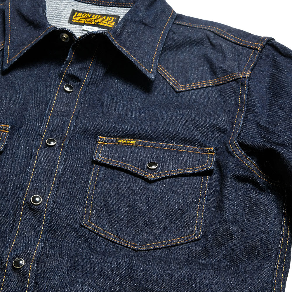 IRON HEART - 12oz SELVEDGE DENIM WESTERN SHIRT - IHSH-33
