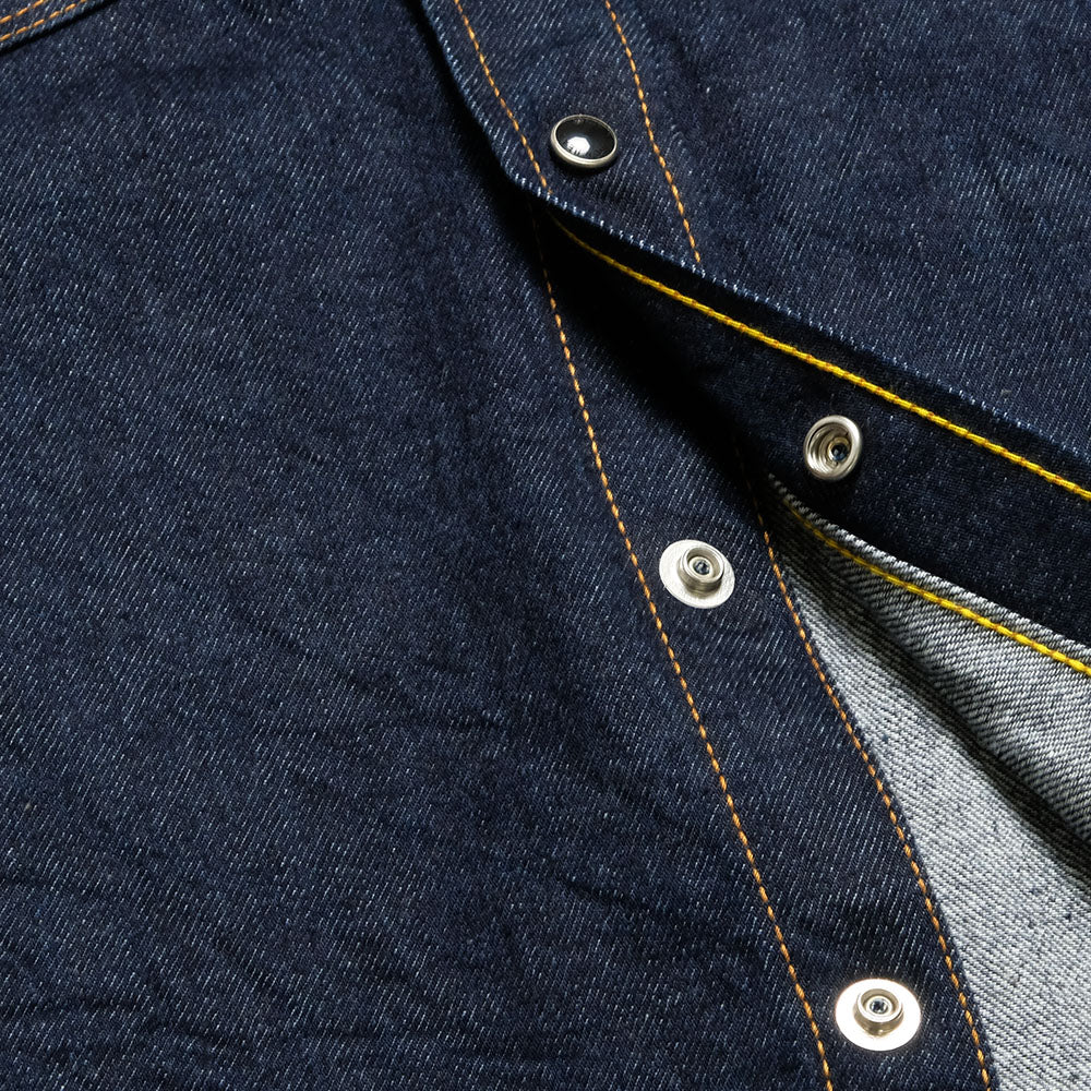 IRON HEART - 12oz SELVEDGE DENIM WESTERN SHIRT - IHSH-33