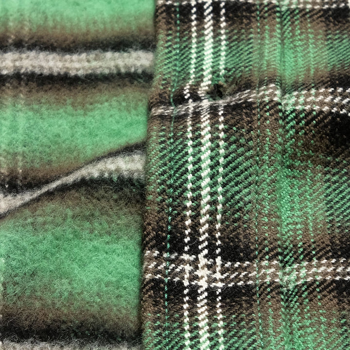 IRON HEART - UHF WORK SHIRT - GREEN PLAID - IHSH-406