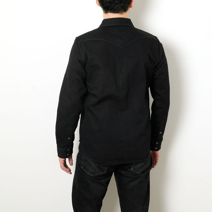IRON HEART - HERRINGBONE C.P.O SHIRT - IHSH-410