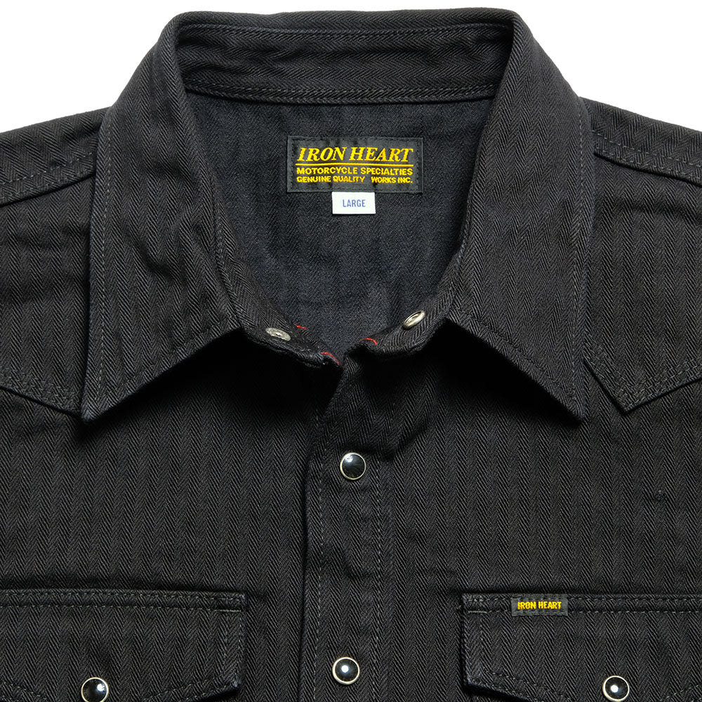 IRON HEART - HERRINGBONE C.P.O SHIRT - IHSH-410