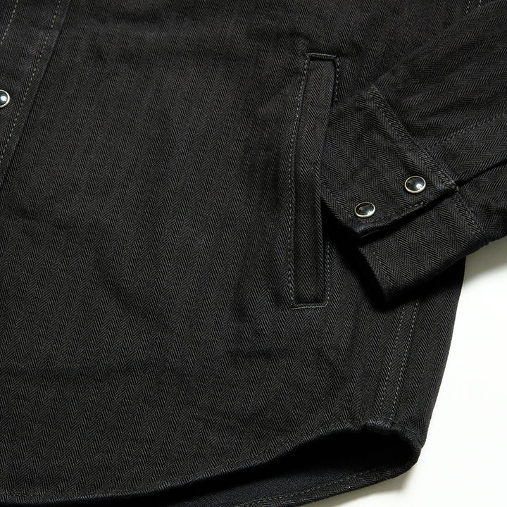 IRON HEART - HERRINGBONE C.P.O SHIRT - IHSH-410