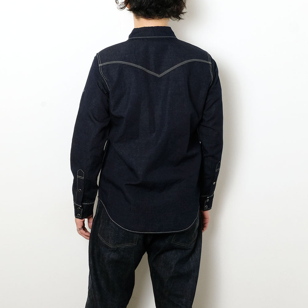 IRON HEART - COTTON LINEN CHAMBRAY WESTERN SHIRT - IHSH-444