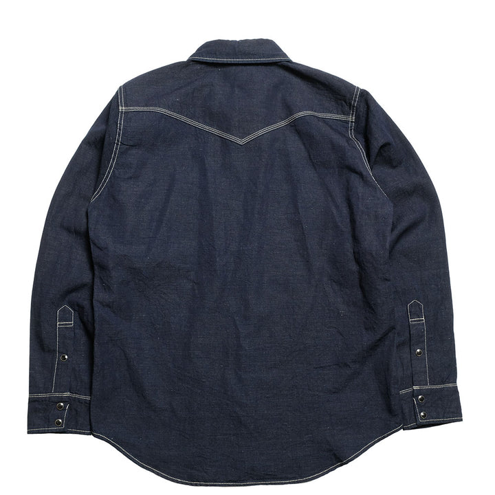 IRON HEART - COTTON LINEN CHAMBRAY WESTERN SHIRT - IHSH-444
