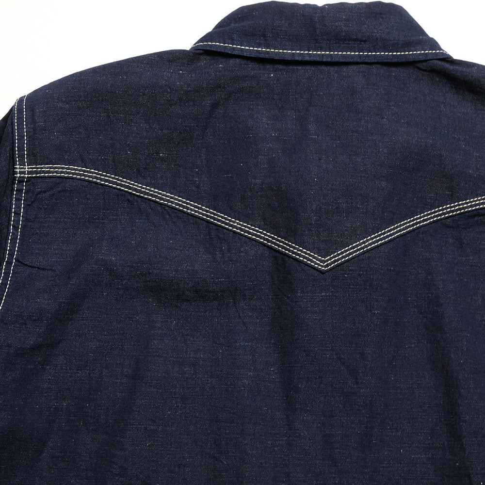 IRON HEART - COTTON LINEN CHAMBRAY WESTERN SHIRT - IHSH-444