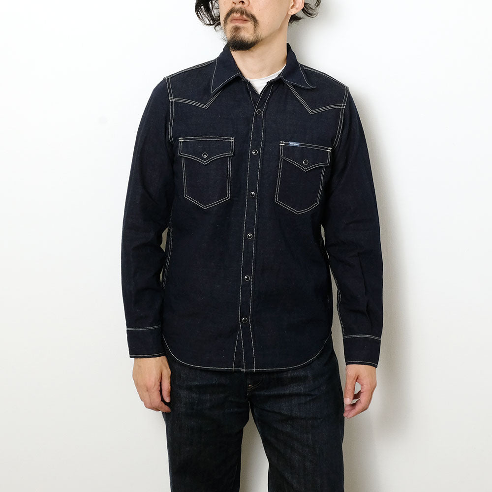 IRON HEART - COTTON LINEN CHAMBRAY WESTERN SHIRT - IHSH-444