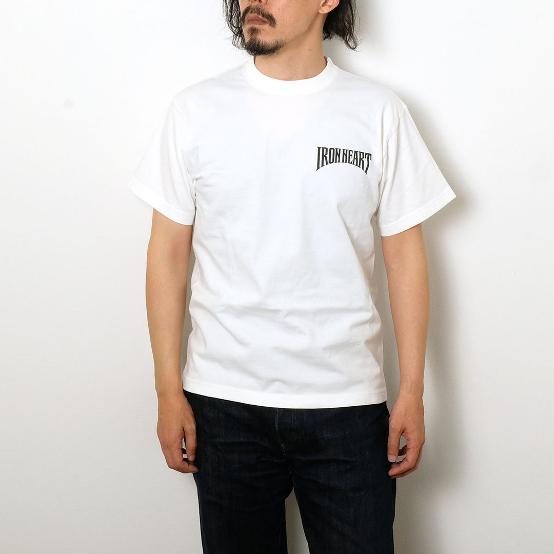 IRON HEART - 7.5oz HEAVY BODY PRINT T-SHIRT - Riding Pattern - IHT-2601