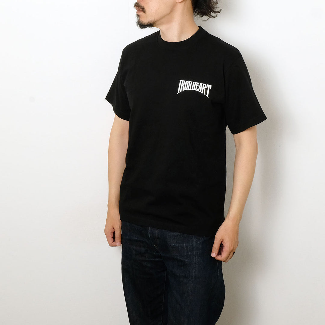 IRON HEART - 7.5oz HEAVY BODY PRINT T-SHIRT - Riding Pattern - IHT-2601