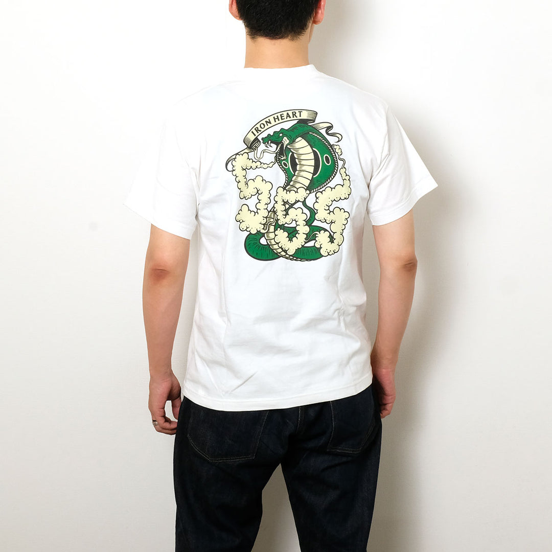 IRON HEART - 7.5oz HEAVY BODY PRINT T-SHIRT - 555 Pattern - IHT-555