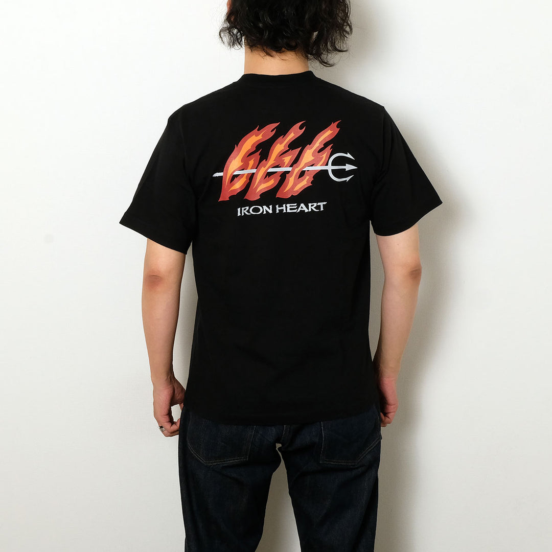 IRON HEART - 7.5oz HEAVY BODY PRINT T-SHIRT - 666 Pattern - IHT-666