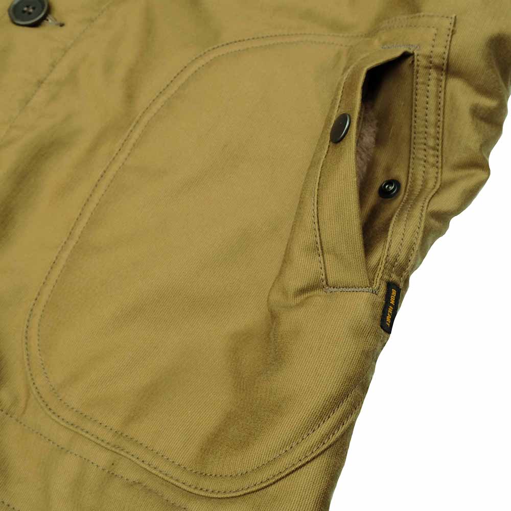 IRON HEART - WHIPCORD N-1 TYPE DECK JACKET - IHM-35 - KA