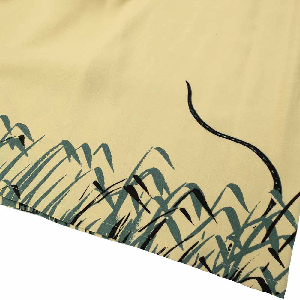 OLD JOE BRAND - ORIGINAL PRINTED OPEN COLLAR SHIRTS “Hebi” Long-sleeve - 251OJ-SH25