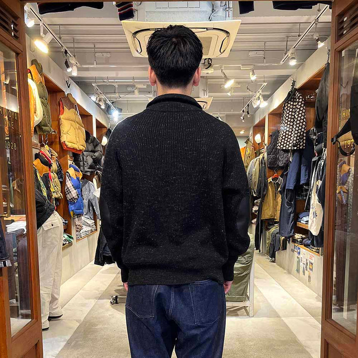 OLD JOE BRAND - BLENDED KENPI ZIP SWEATER - 252OJ-KN02