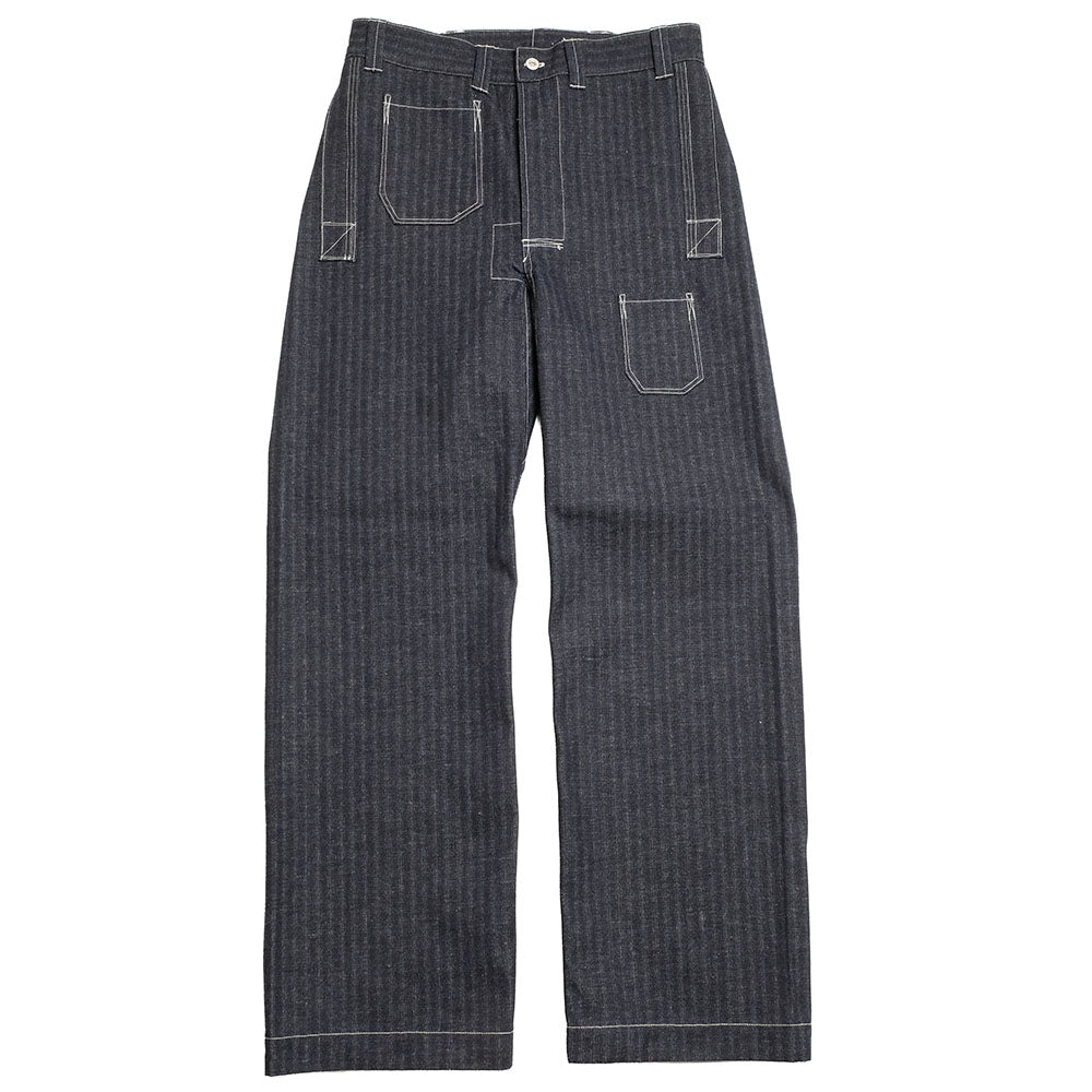 John Gluckow - Lot. JG-01 - 1910s Netmaker's Trousers - Stripe Denim - JG-01S