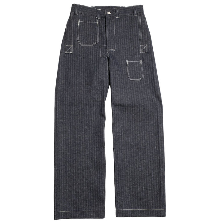 John Gluckow - Lot. JG-01 - 1910s Netmaker's Trousers - Stripe Denim - JG-01S