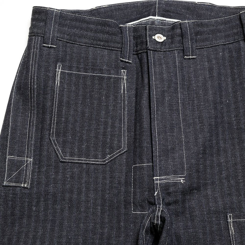 John Gluckow - Lot. JG-01 - 1910s Netmaker's Trousers - Stripe Denim - JG-01S