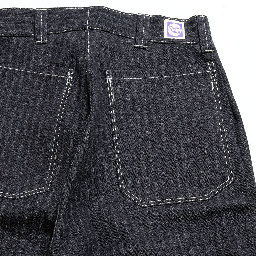 John Gluckow - Lot. JG-01 - 1910s Netmaker's Trousers - Stripe Denim - JG-01S