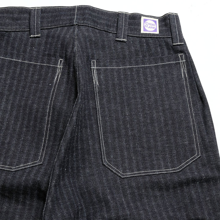John Gluckow - Lot. JG-01 - 1910s Netmaker's Trousers - Stripe Denim - JG-01S