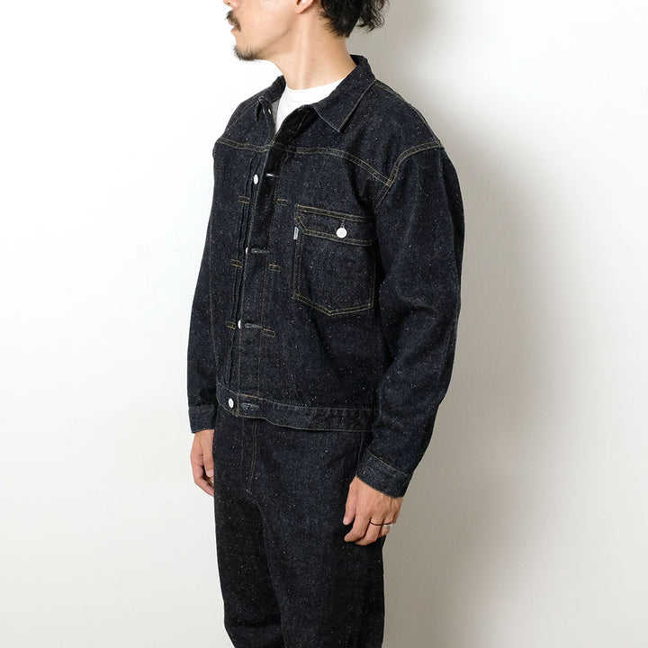 New Manual - #001 T-BACK DENIM JACKET ONE-WASHED - JK-YY-0001