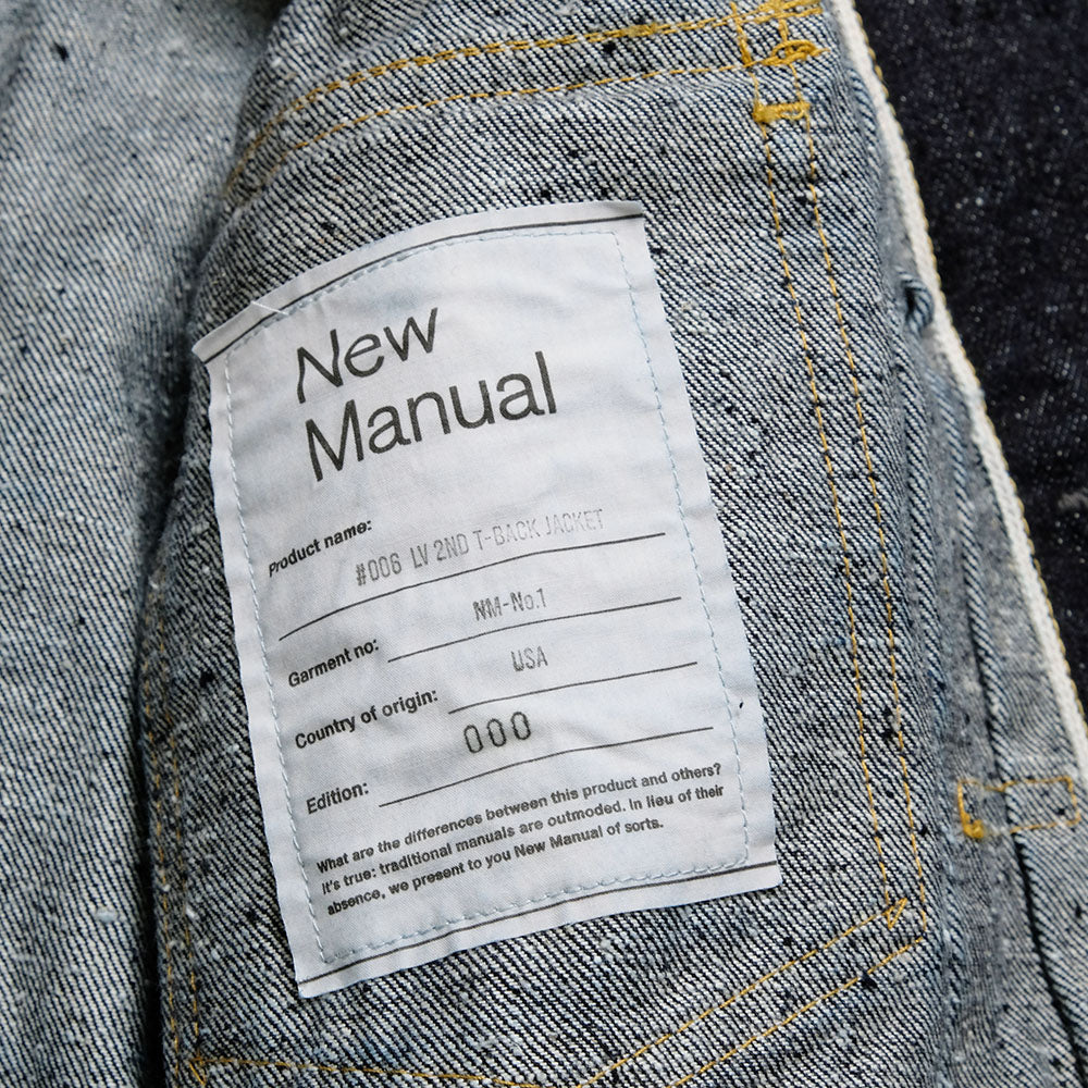 New Manual - #006 LV 2ND T-BACK JACKET ONE-WASHED - JK-YY-0003
