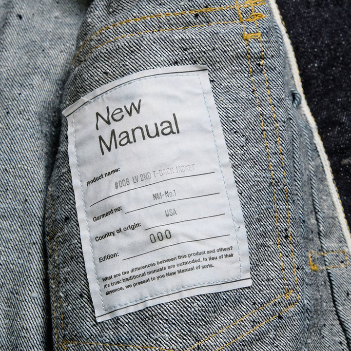 New Manual - #006 LV 2ND T-BACK JACKET ONE-WASHED - JK-YY-0003