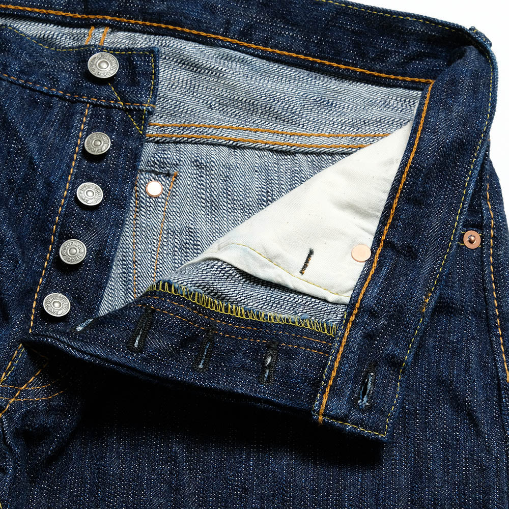 Pure Blue Japan - 15oz. Kasuri Selvedge Denim - Slim Tapered - KS-15OZ-013