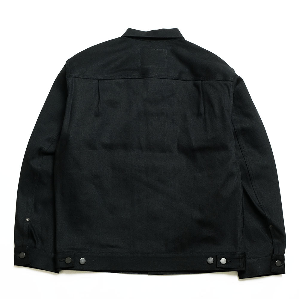 MOMOTARO JEANS - #002 STANDARD DENIM JACKET 14.7oz BLACK - MMGJ1002