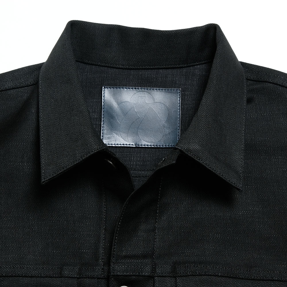 MOMOTARO JEANS - #002 STANDARD DENIM JACKET 14.7oz BLACK - MMGJ1002