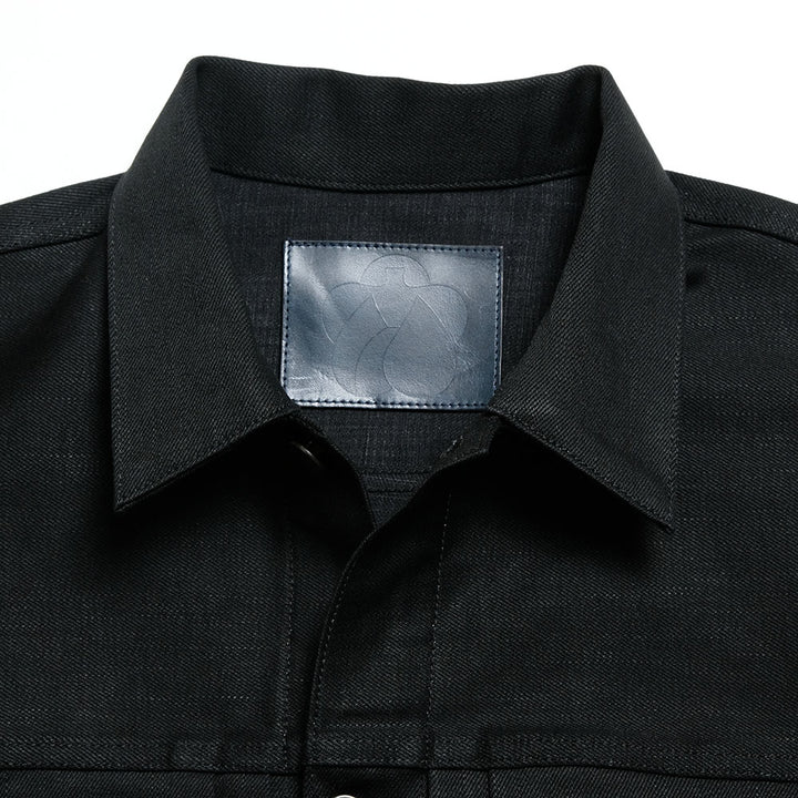 MOMOTARO JEANS - #002 STANDARD DENIM JACKET 14.7oz BLACK - MMGJ1002