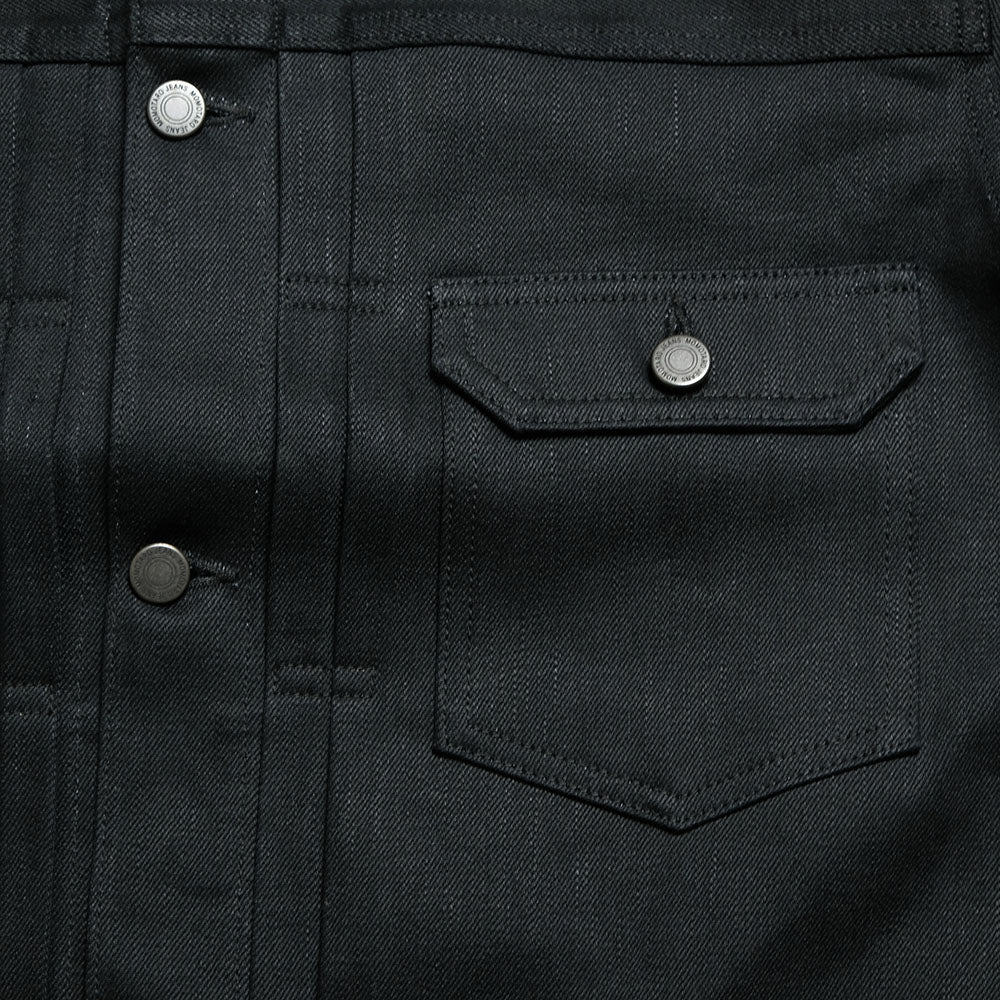 MOMOTARO JEANS - #002 STANDARD DENIM JACKET 14.7oz BLACK - MMGJ1002