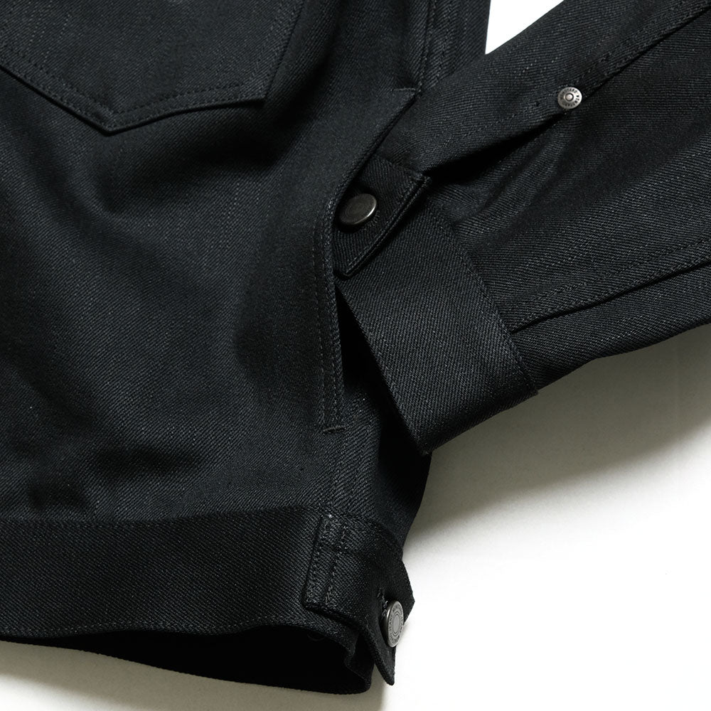 MOMOTARO JEANS - #002 STANDARD DENIM JACKET 14.7oz BLACK - MMGJ1002