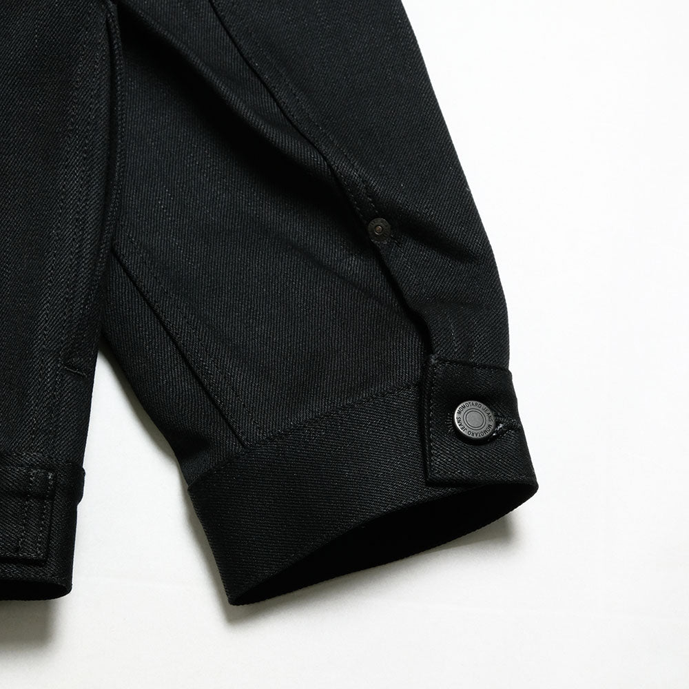 MOMOTARO JEANS - #002 STANDARD DENIM JACKET 14.7oz BLACK - MMGJ1002
