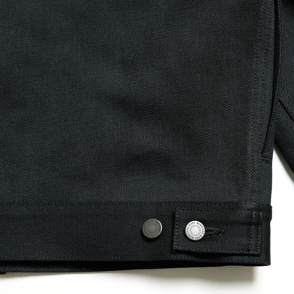 MOMOTARO JEANS - #002 STANDARD DENIM JACKET 14.7oz BLACK - MMGJ1002