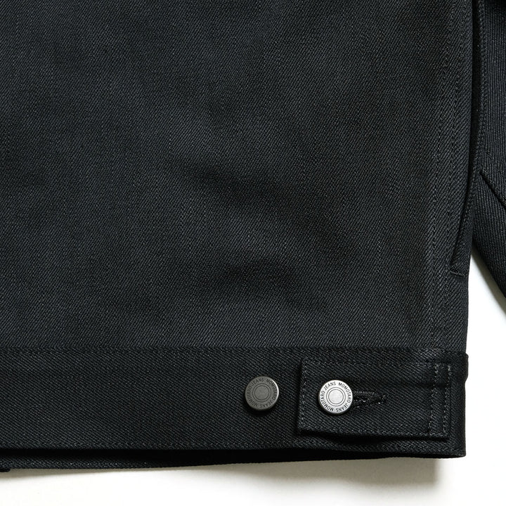 MOMOTARO JEANS - #002 STANDARD DENIM JACKET 14.7oz BLACK - MMGJ1002