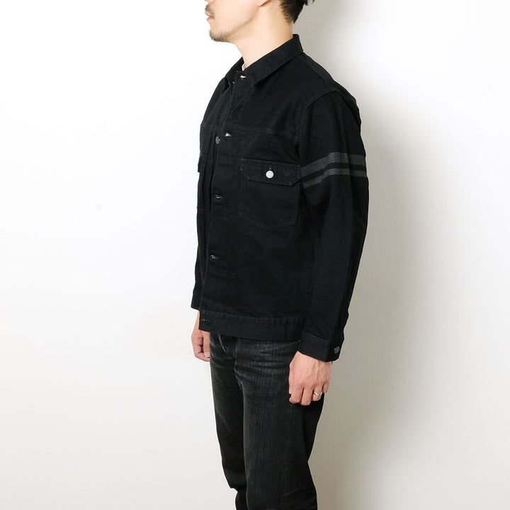 MOMOTARO JEANS - #002 CLASSIC DENIM JACKET 15.7oz BLACK -MMGJ1102