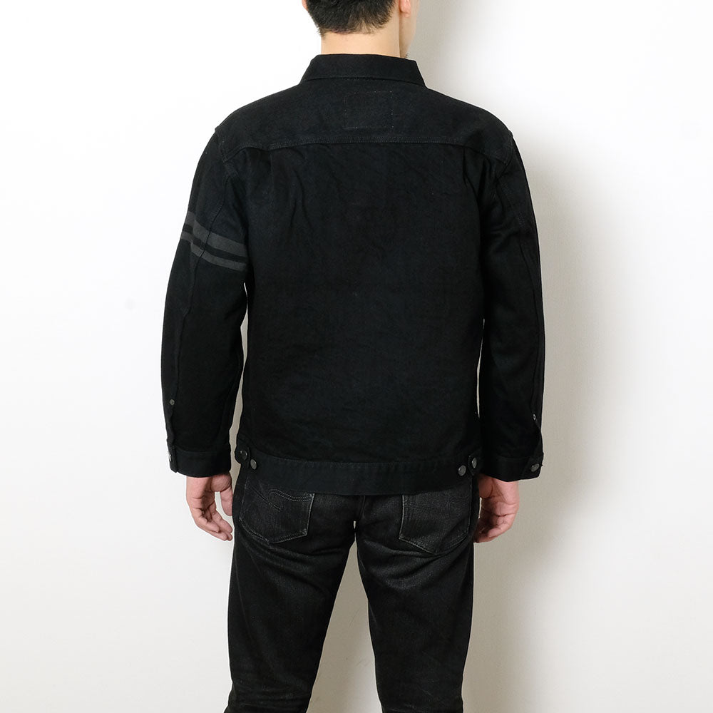 MOMOTARO JEANS - #002 CLASSIC DENIM JACKET 15.7oz BLACK -MMGJ1102