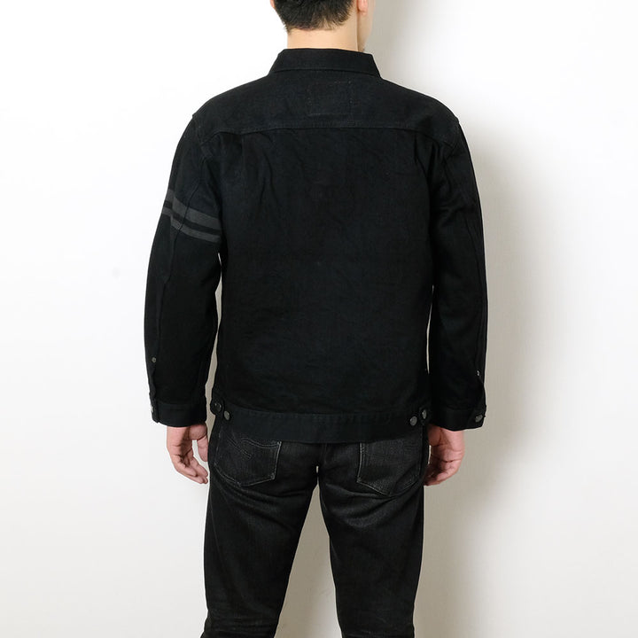 MOMOTARO JEANS - #002 CLASSIC DENIM JACKET 15.7oz BLACK -MMGJ1102