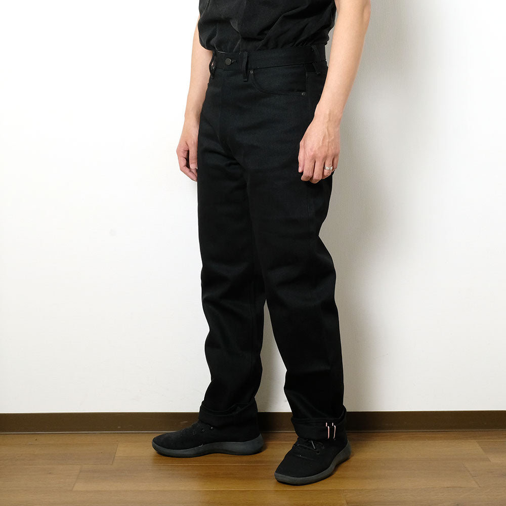 MOMOTARO JEANS - #100 STANDARD STRAIGHT 14.7oz BLACK - Zip-Fly - MMJZ1100