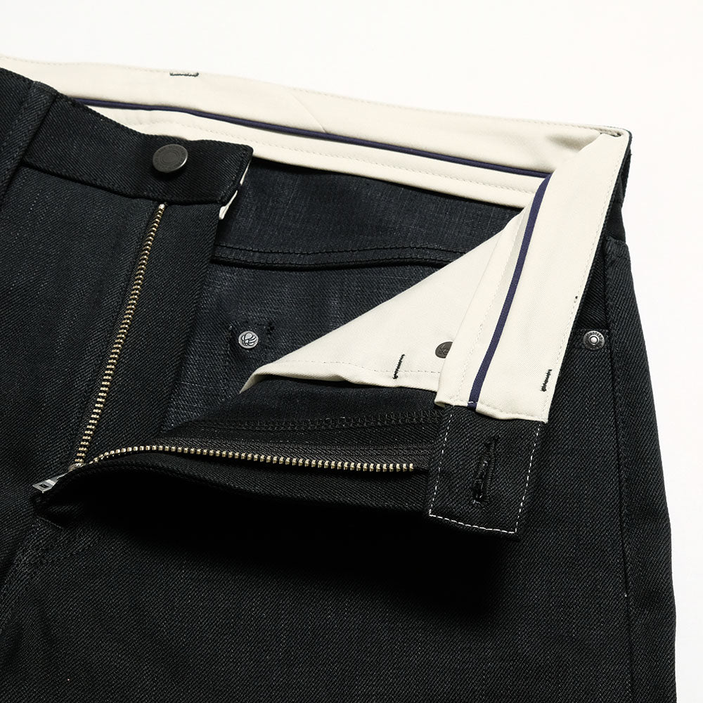 MOMOTARO JEANS - #100 STANDARD STRAIGHT 14.7oz BLACK - Zip-Fly - MMJZ1100