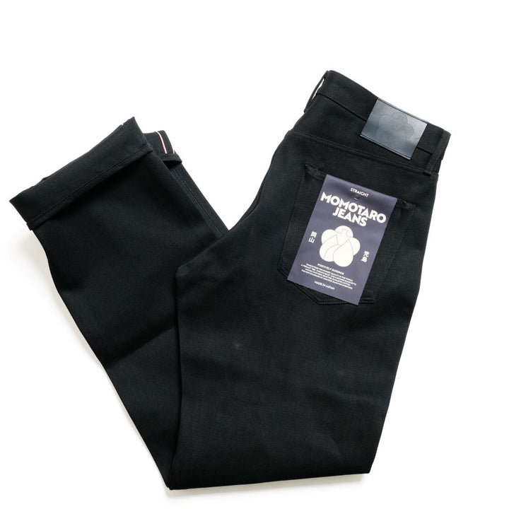 MOMOTARO JEANS - #100 STANDARD STRAIGHT 14.7oz BLACK - Zip-Fly - MMJZ1100