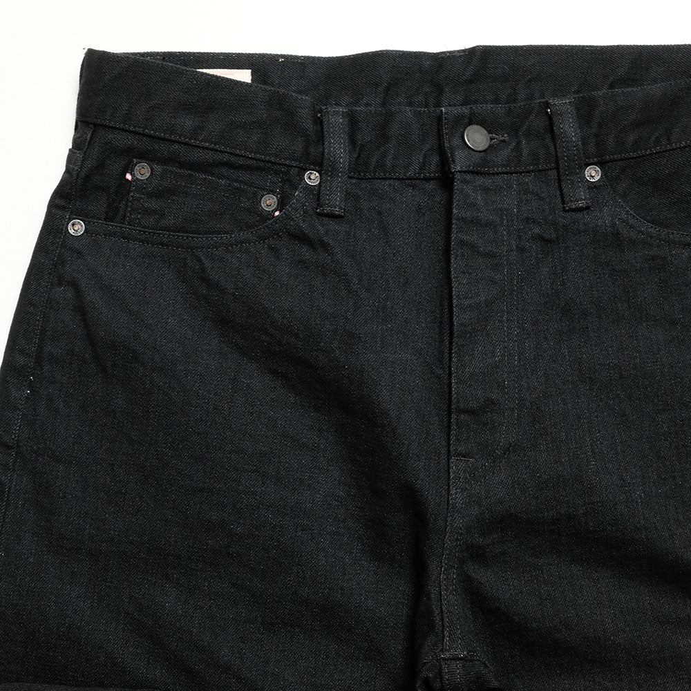 MOMOTARO JEANS - #100 CLASSIC STRAIGHT 15.7oz BLACK - Zip-Fly