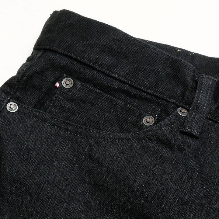 MOMOTARO JEANS - #100 CLASSIC STRAIGHT 15.7oz BLACK - Zip-Fly - MMJZ1101