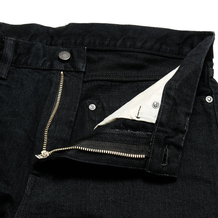 MOMOTARO JEANS - #100 CLASSIC STRAIGHT 15.7oz BLACK - Zip-Fly - MMJZ1101