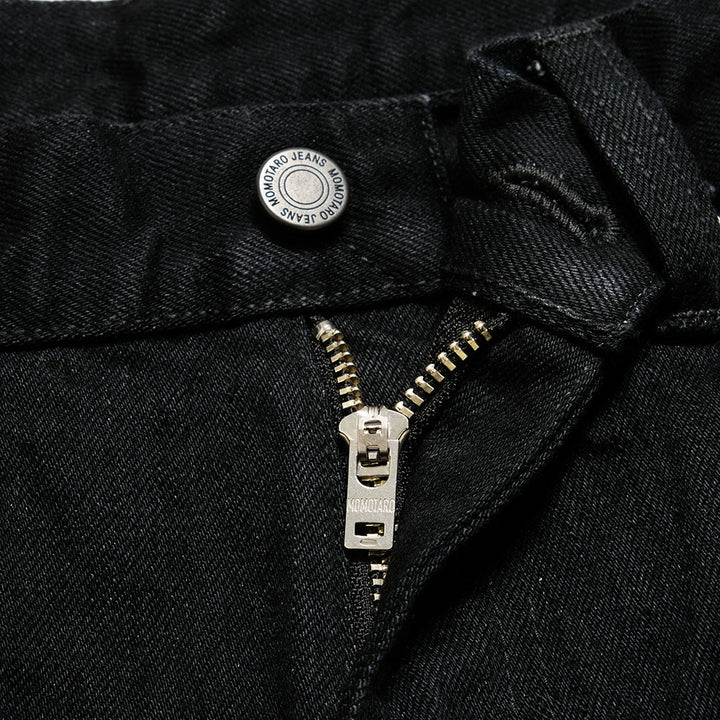 MOMOTARO JEANS - #100 CLASSIC STRAIGHT 15.7oz BLACK - Zip-Fly - MMJZ1101