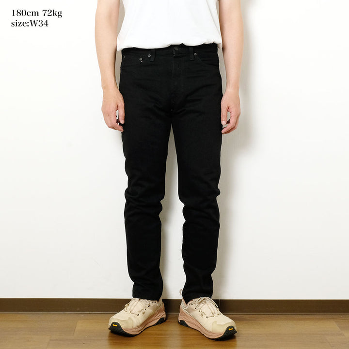 MOMOTARO JEANS - #200 CLASSIC TAPERED 15.7oz BLACK - Zip-Fly - MMJZ1201
